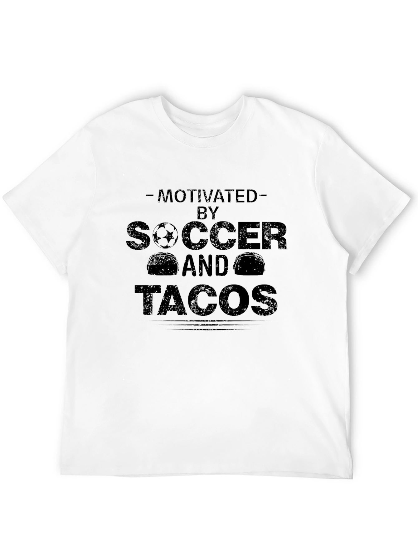Motivated By Soccer & Tacos Graphic T-Shirt