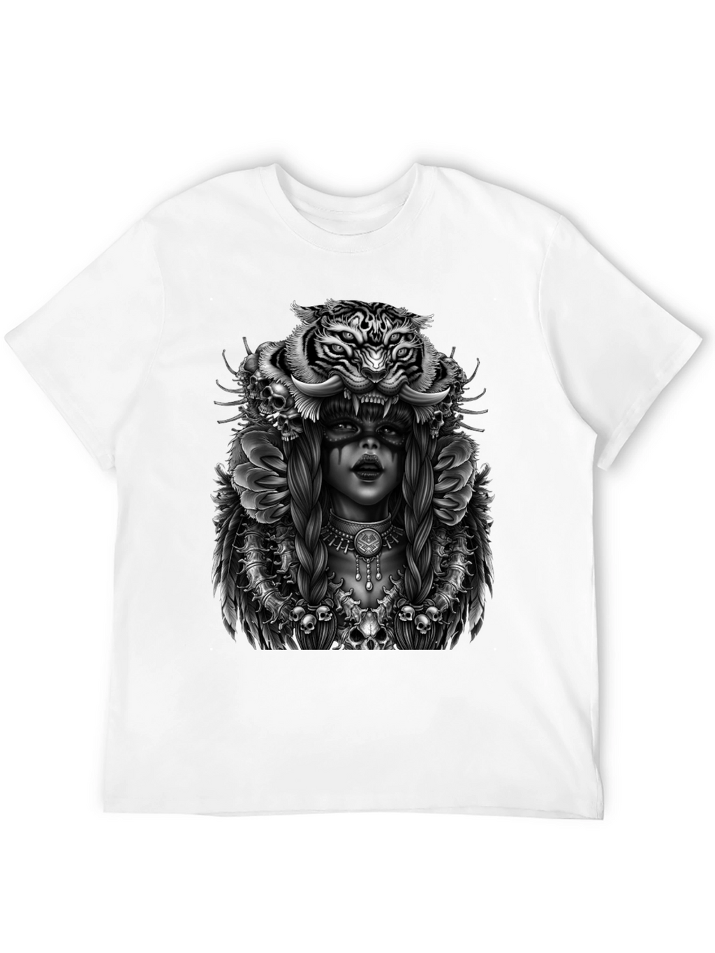 Tiger Queen Graphic T-Shirt - Unisex Black Tee