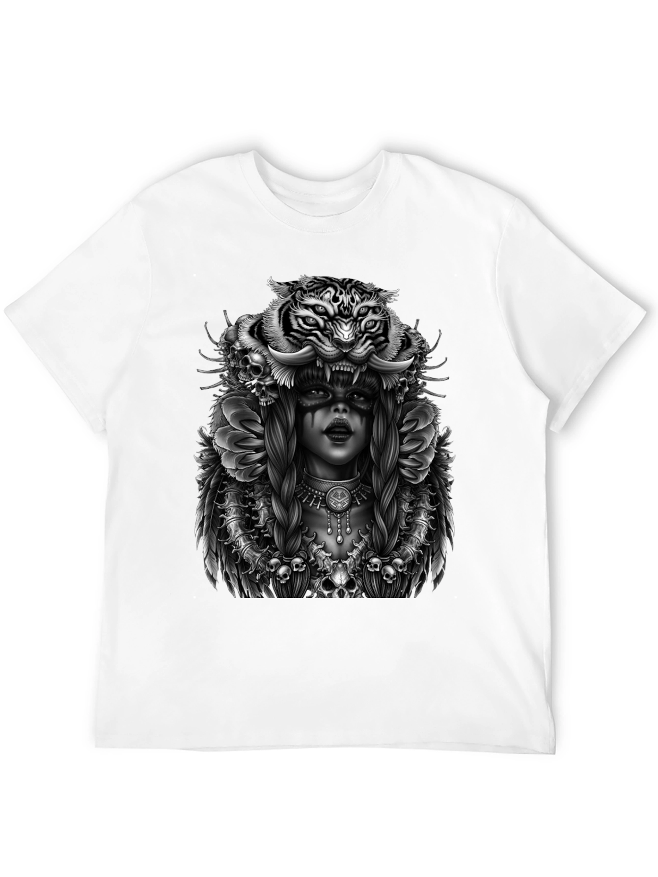 Tiger Queen Graphic T-Shirt - Unisex Black Tee