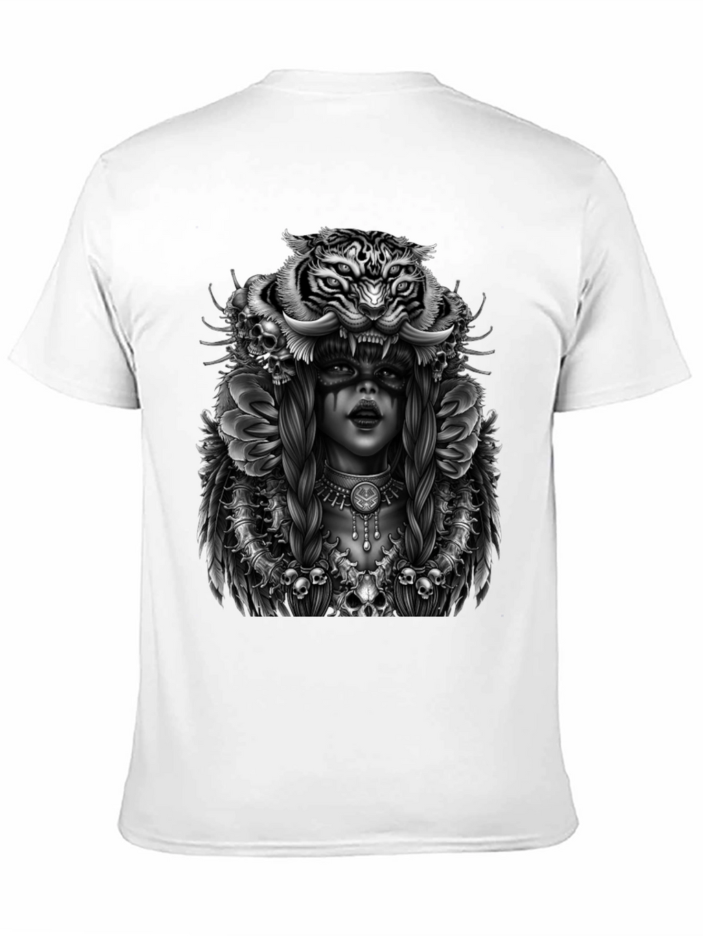 Tiger Queen Graphic T-Shirt - Unisex Black Tee