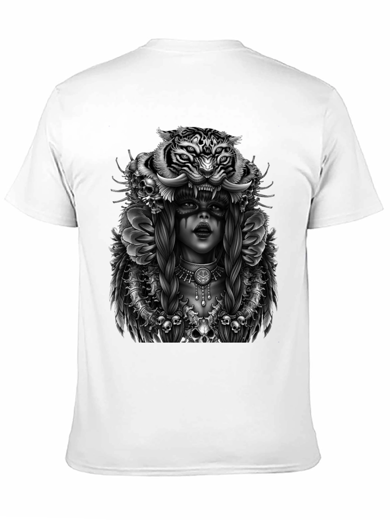 Tiger Queen Graphic T-Shirt - Unisex Black Tee