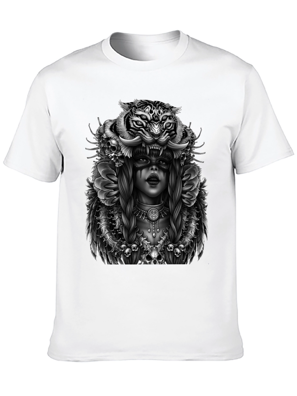 Tiger Queen Graphic T-Shirt - Unisex Black Tee