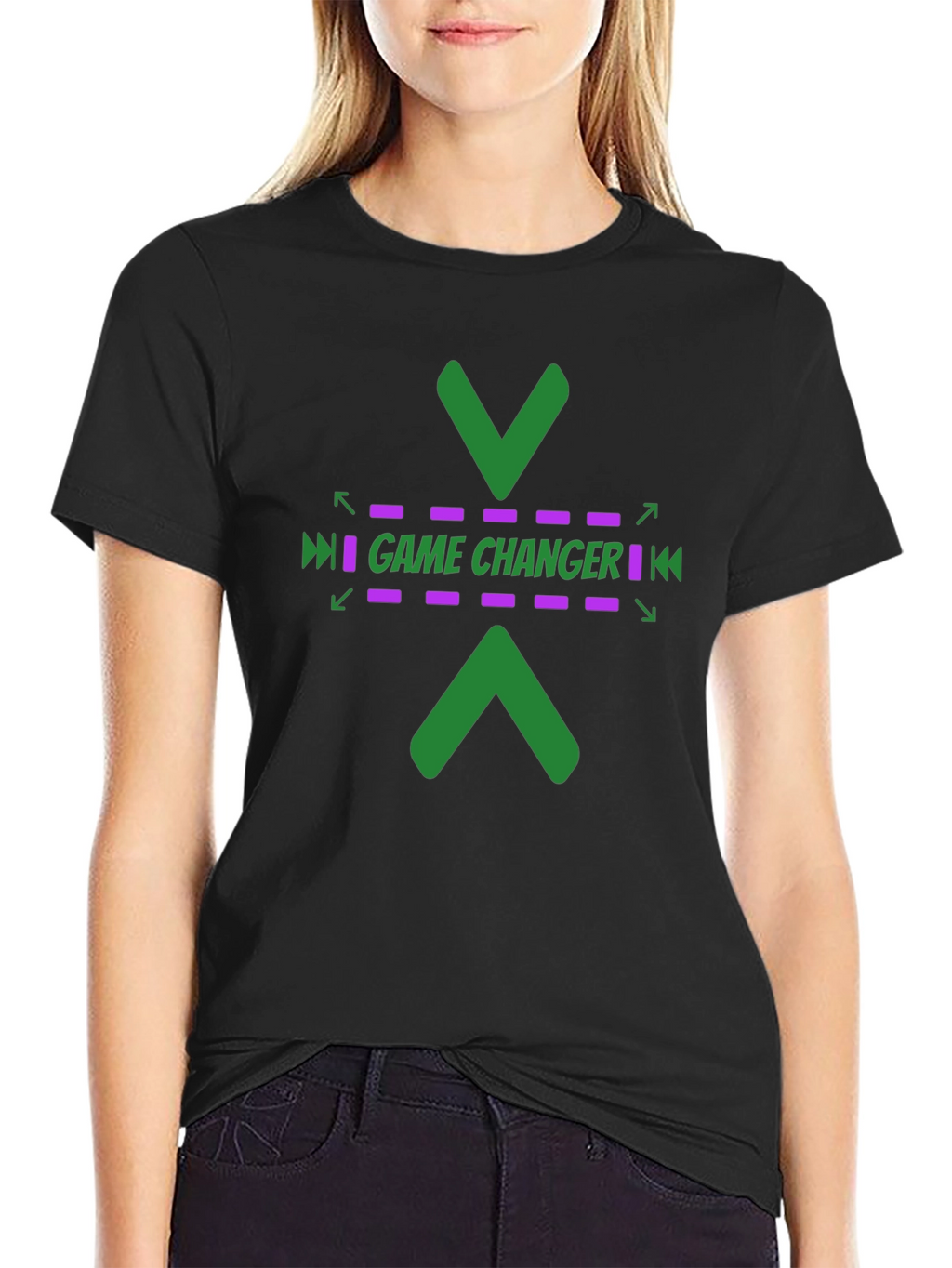 Game Changer Graphic Tee - Stylish Black T-Shirt