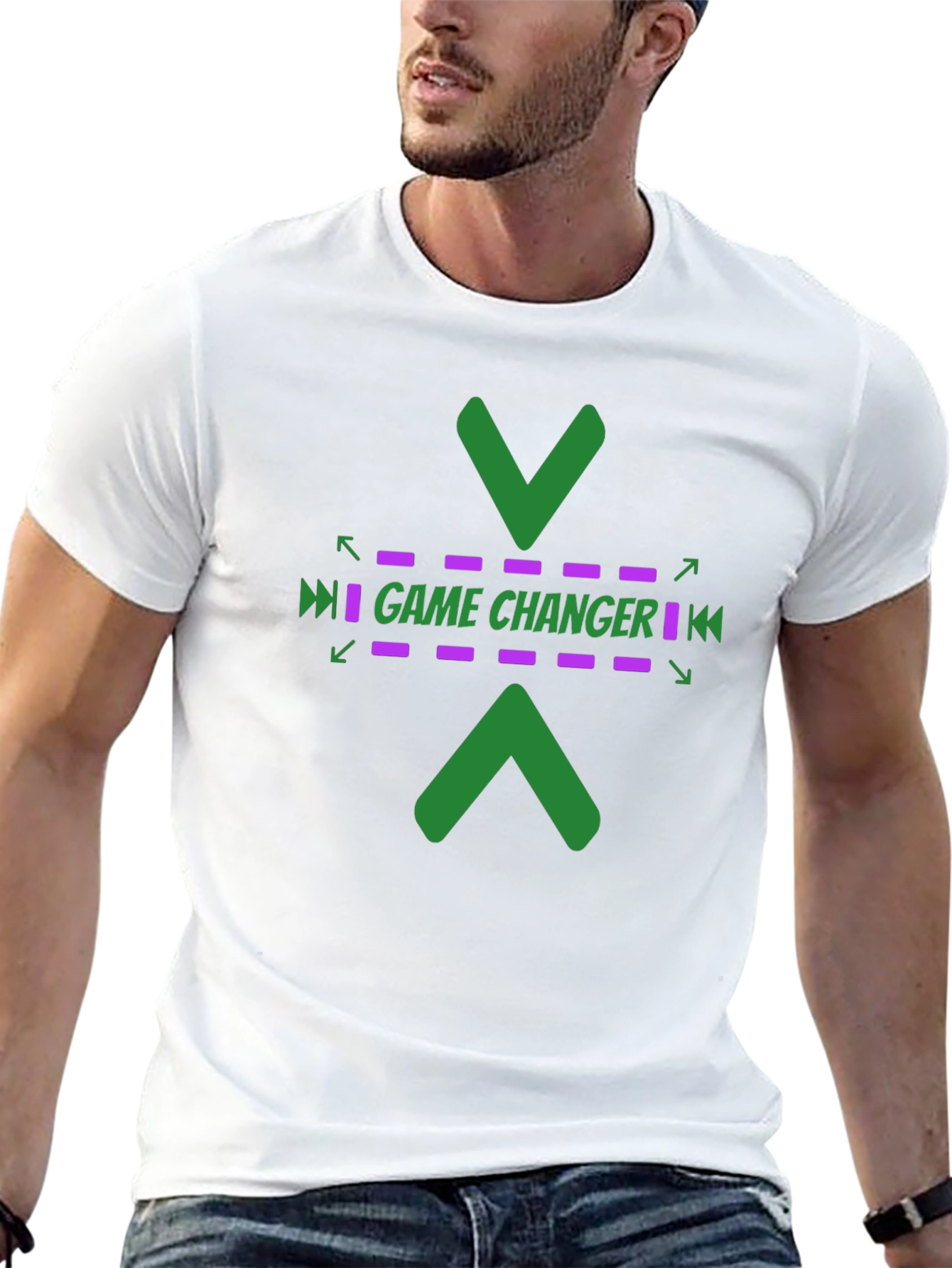 Game Changer Graphic Tee - Stylish Black T-Shirt