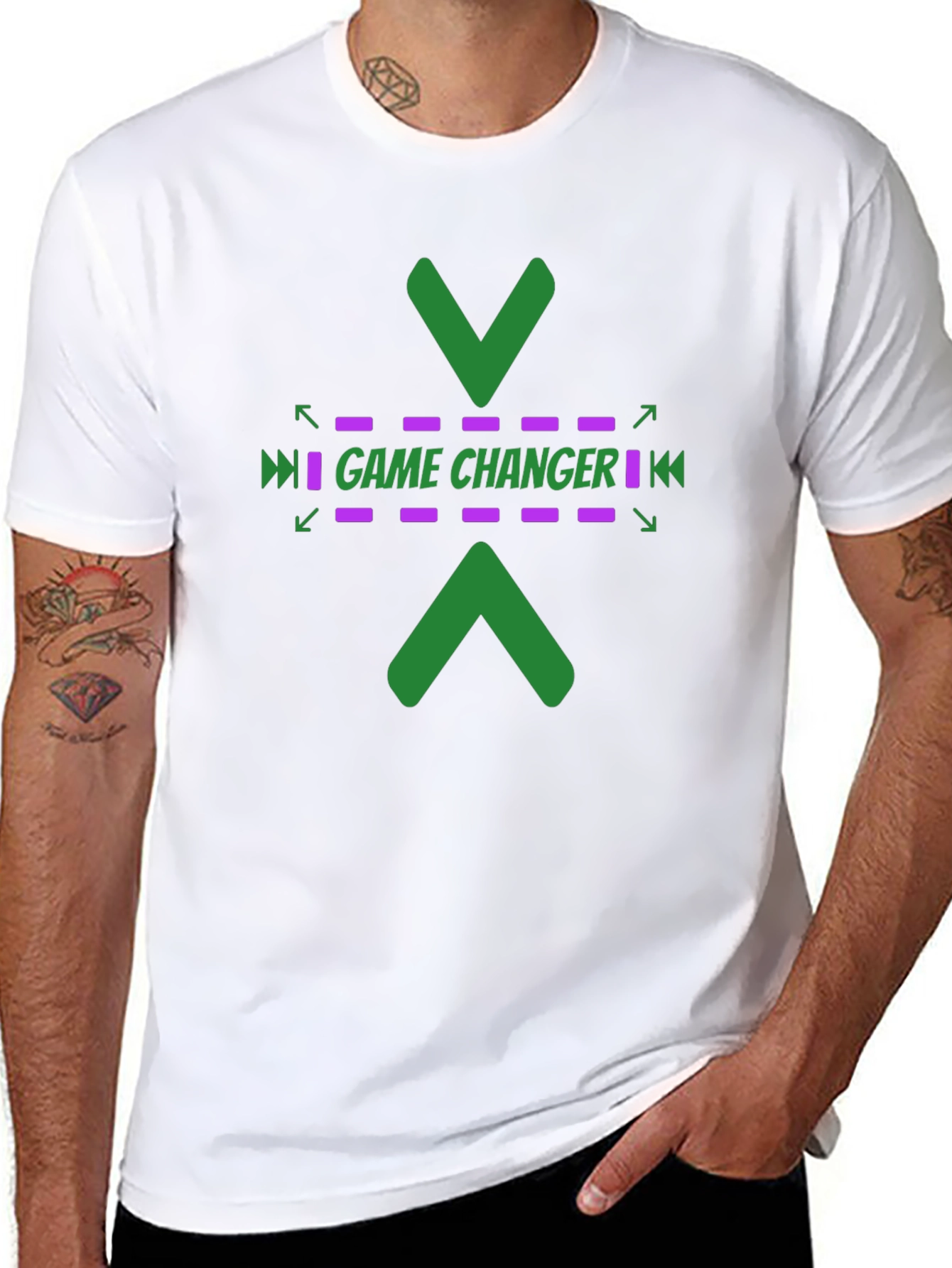 Game Changer Graphic Tee - Stylish Black T-Shirt