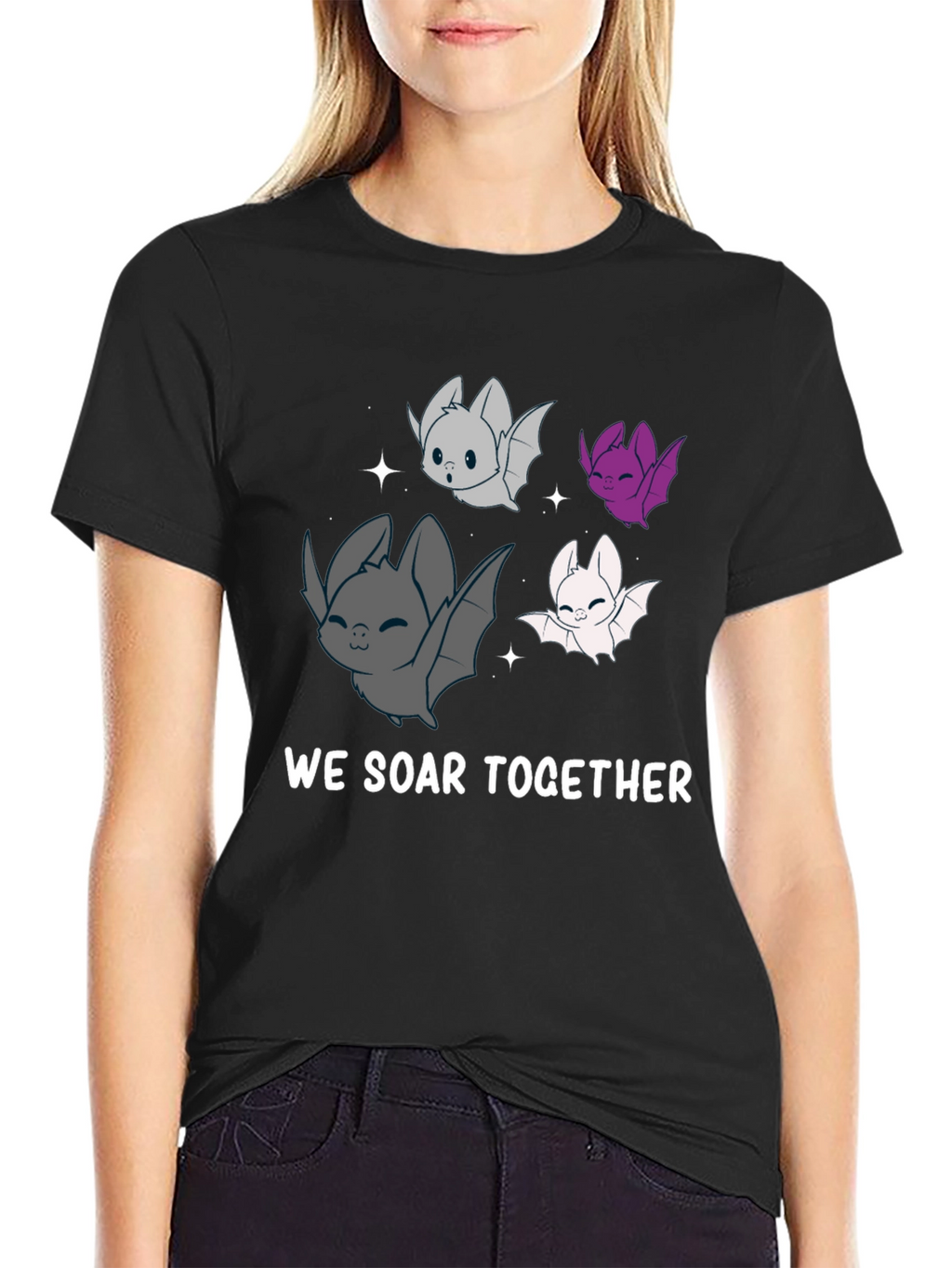 Cute Bat T-Shirt - We Soar Together