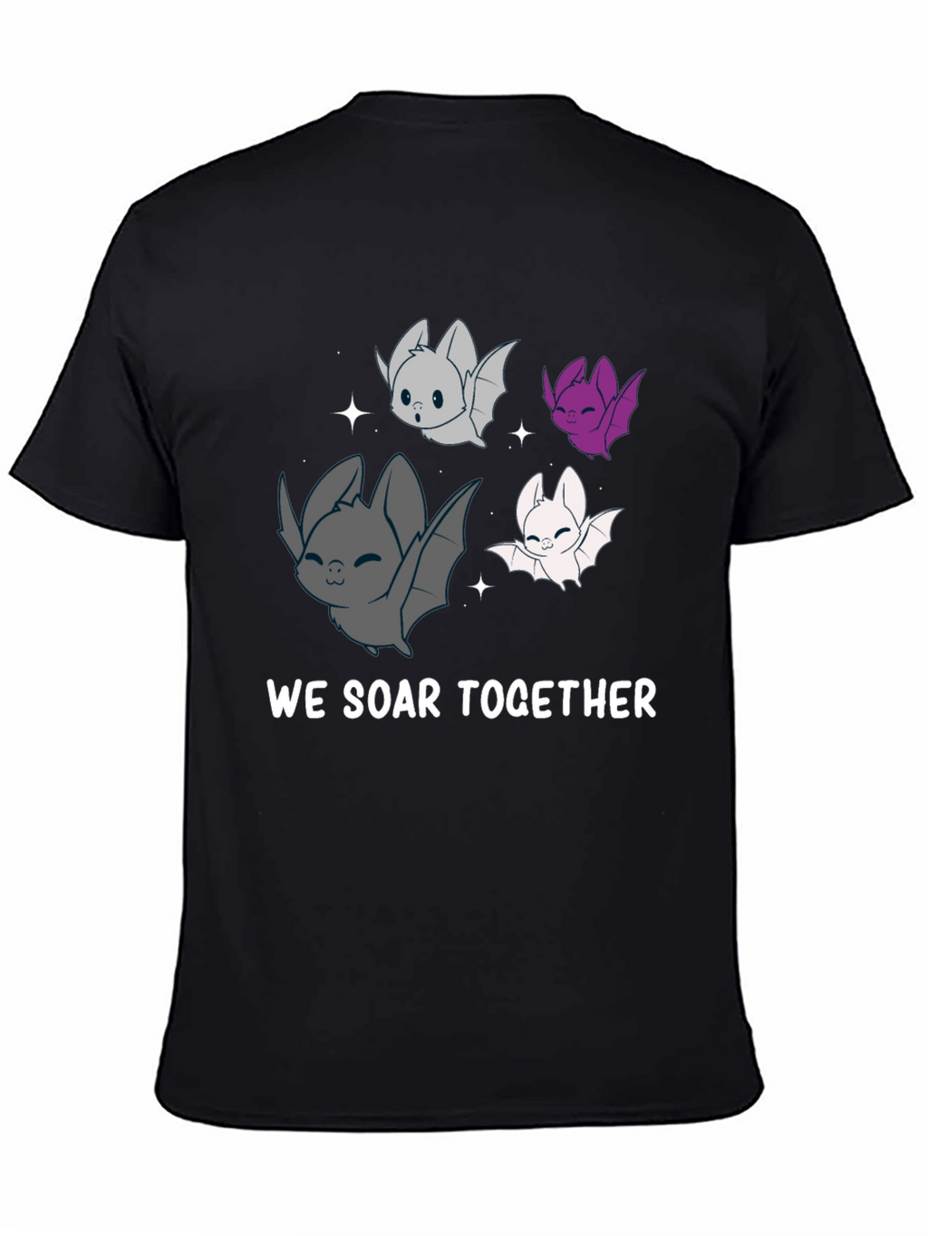 Cute Bat T-Shirt - We Soar Together