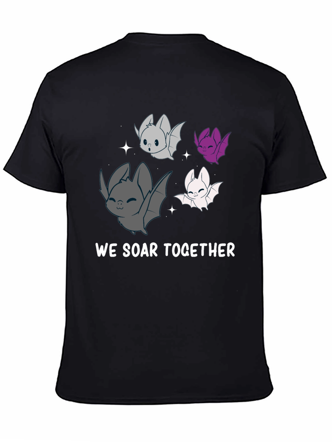 Cute Bat T-Shirt - We Soar Together