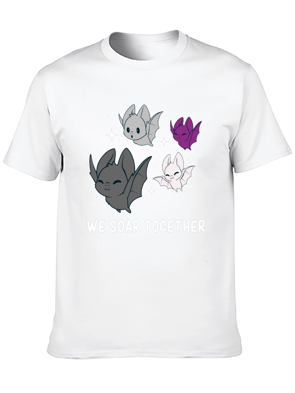 Cute Bat T-Shirt - We Soar Together