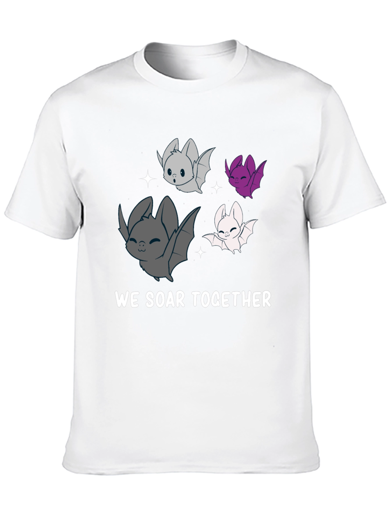 Cute Bat T-Shirt - We Soar Together