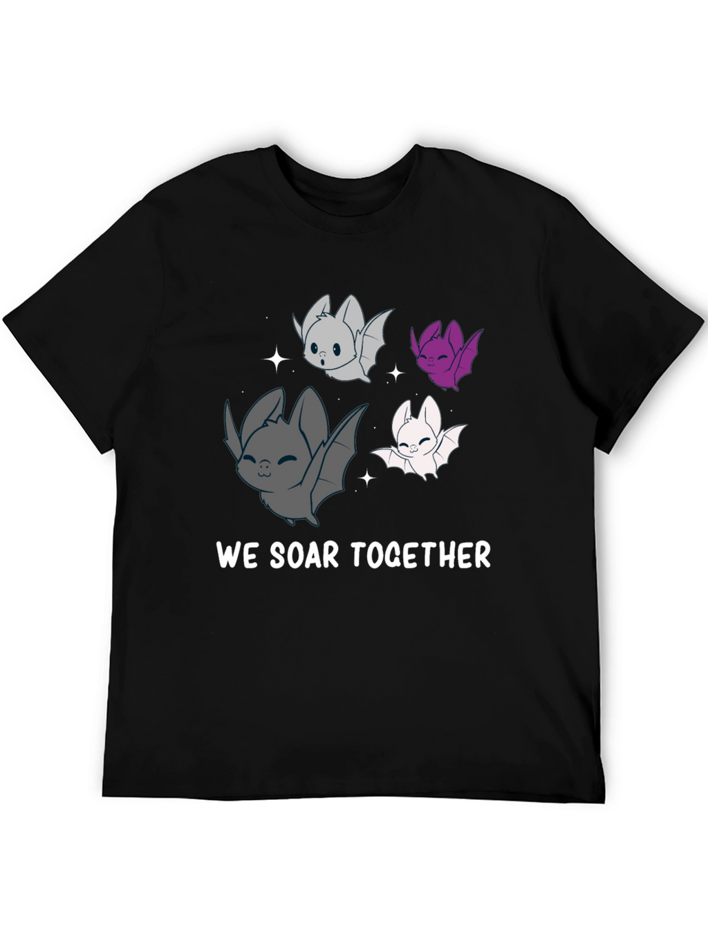 Cute Bat T-Shirt - We Soar Together