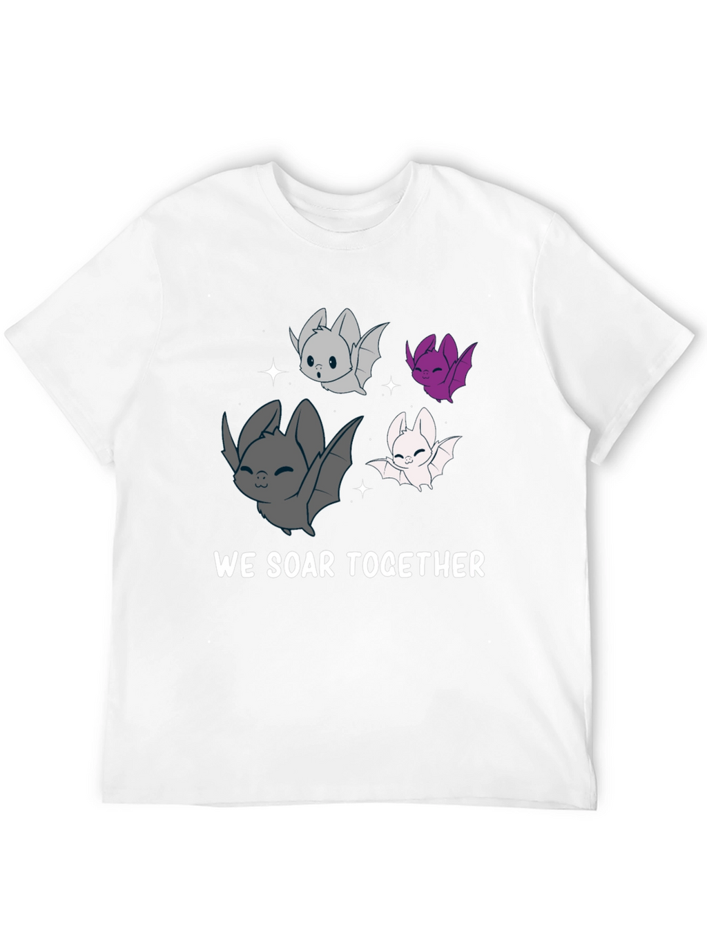 Cute Bat T-Shirt - We Soar Together