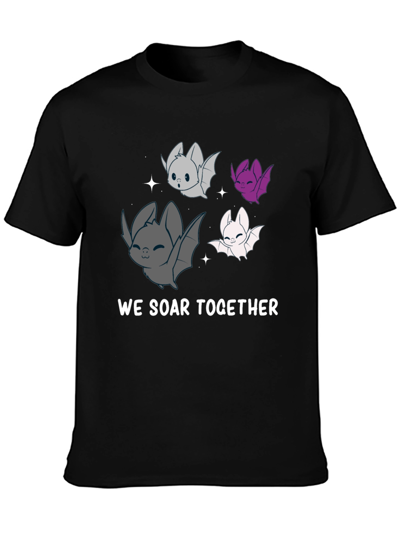 Cute Bat T-Shirt - We Soar Together