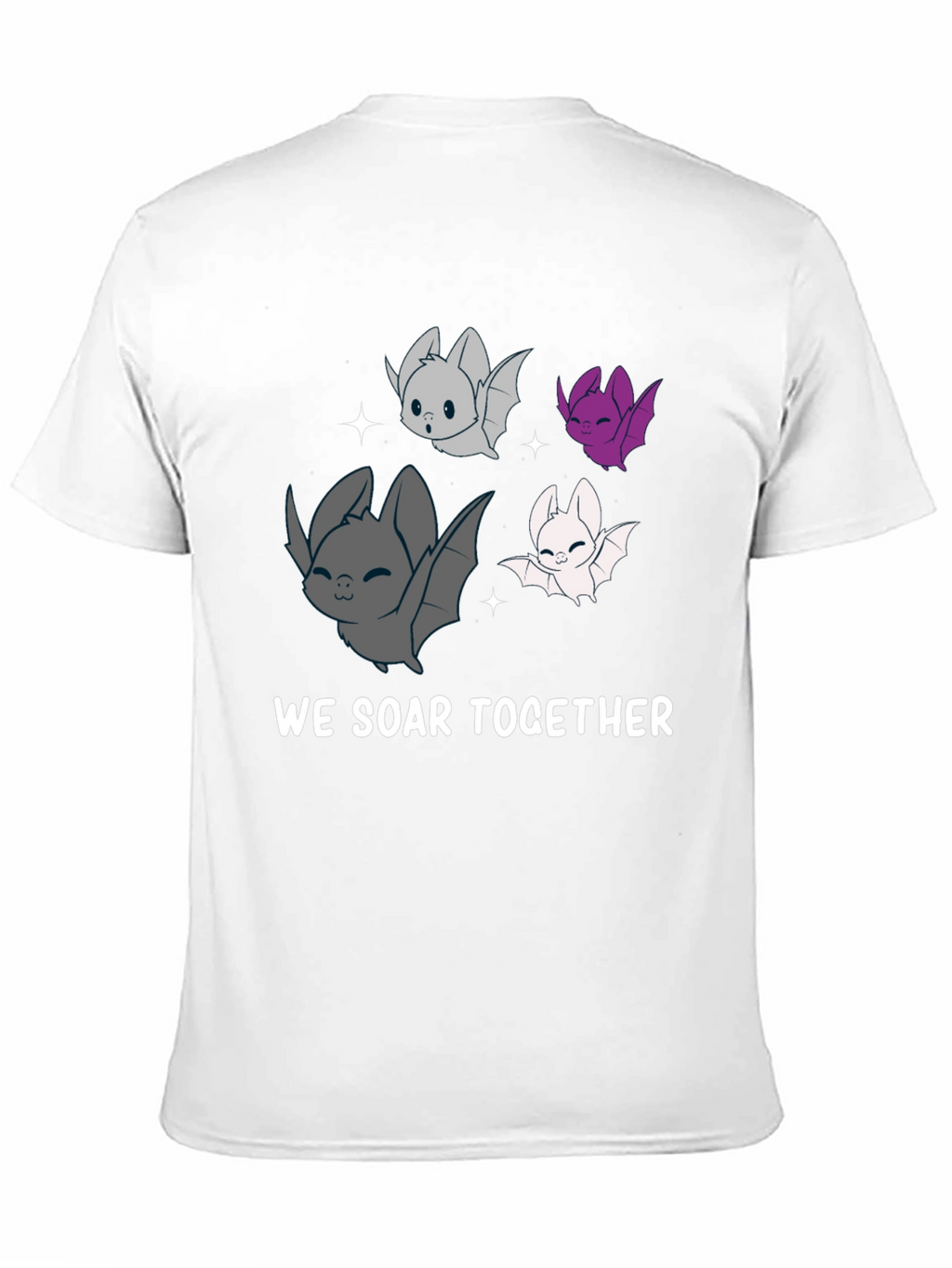Cute Bat T-Shirt - We Soar Together