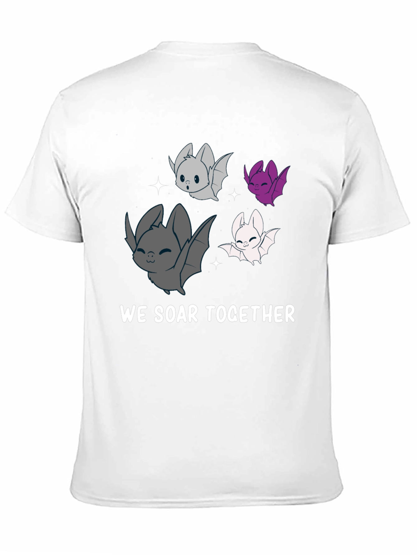 Cute Bat T-Shirt - We Soar Together