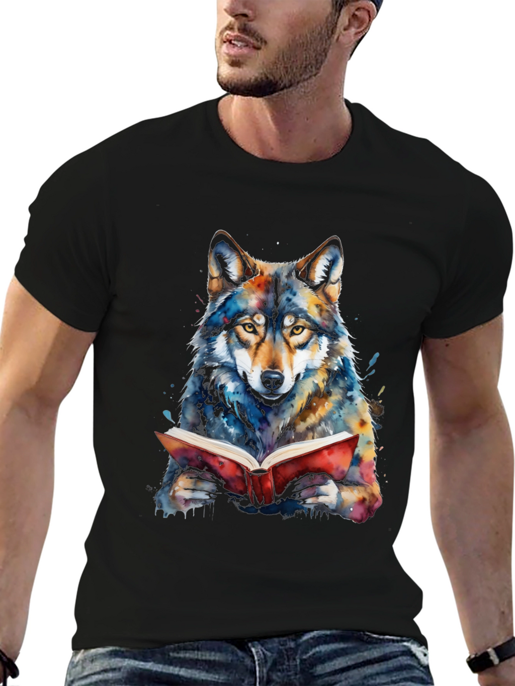 Reading Wolf Graphic Tee