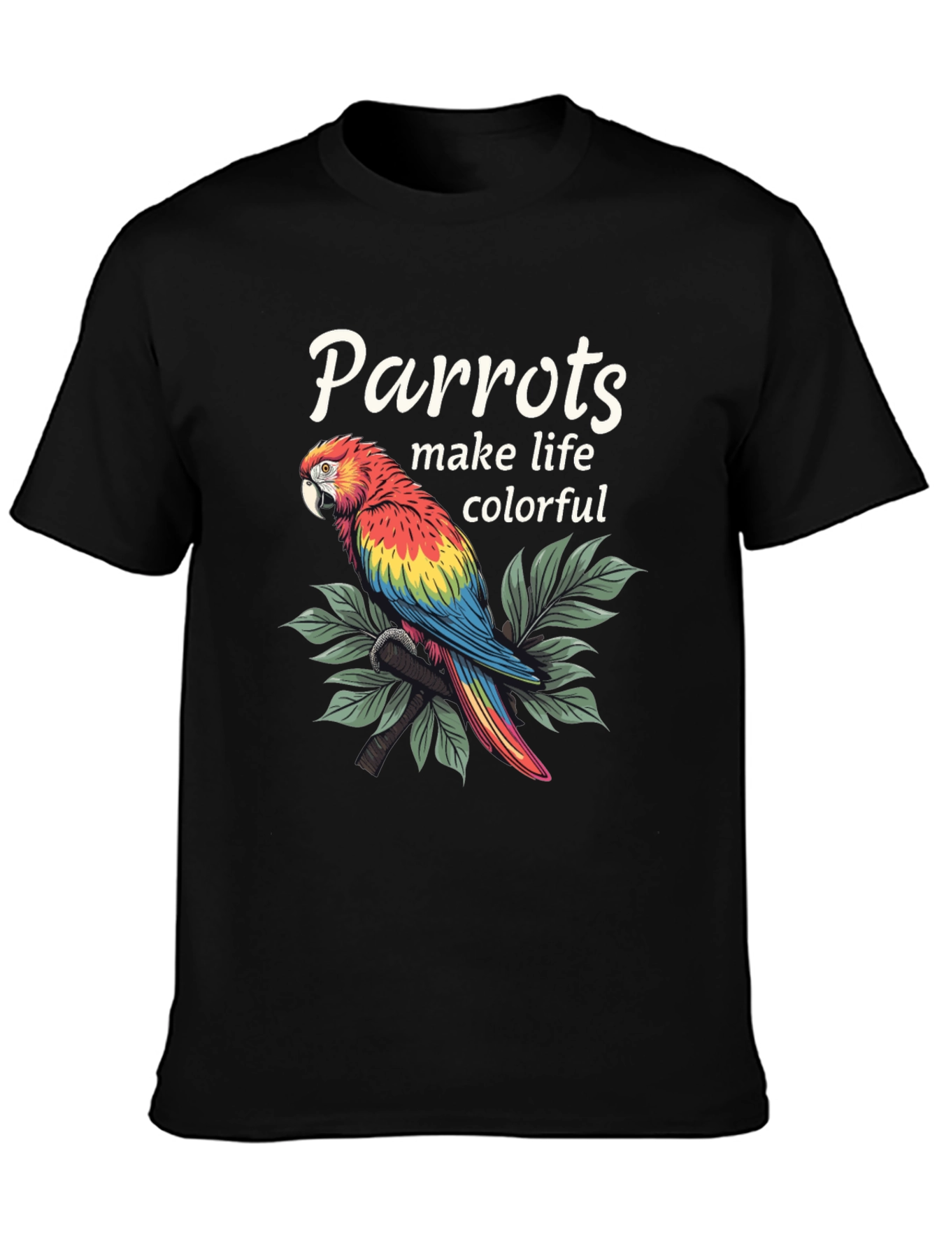Parrot Life T-Shirt - Colorful Graphic Tee