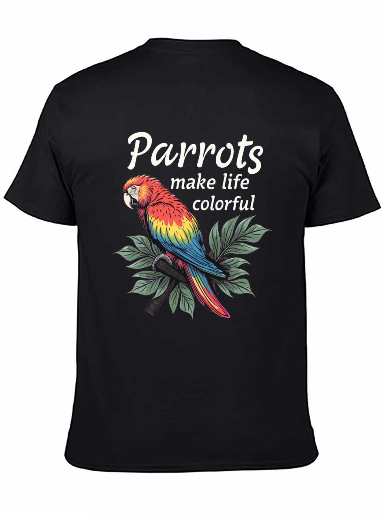 Parrot Life T-Shirt - Colorful Graphic Tee