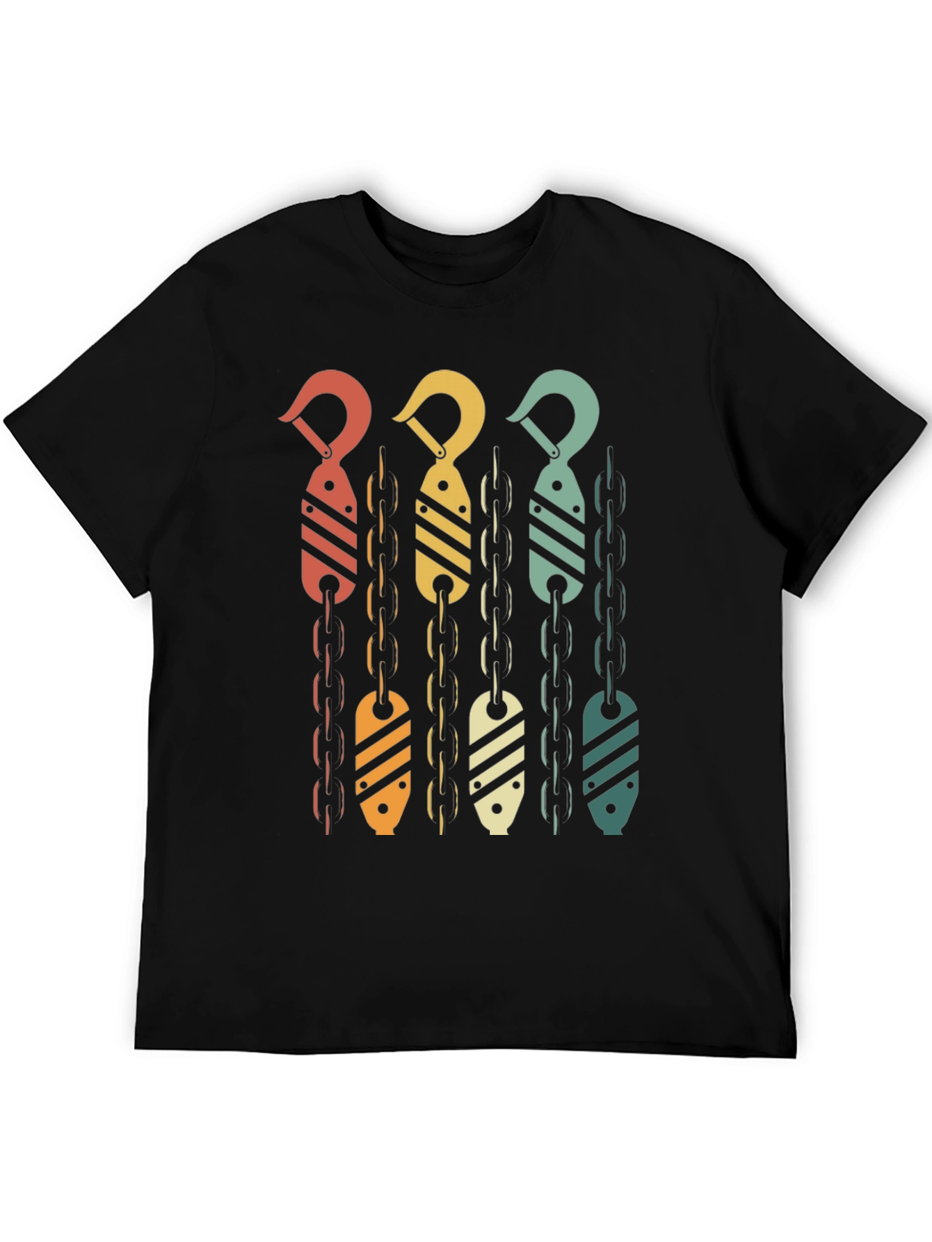Retro Crane Hook T-Shirt - Vintage Style