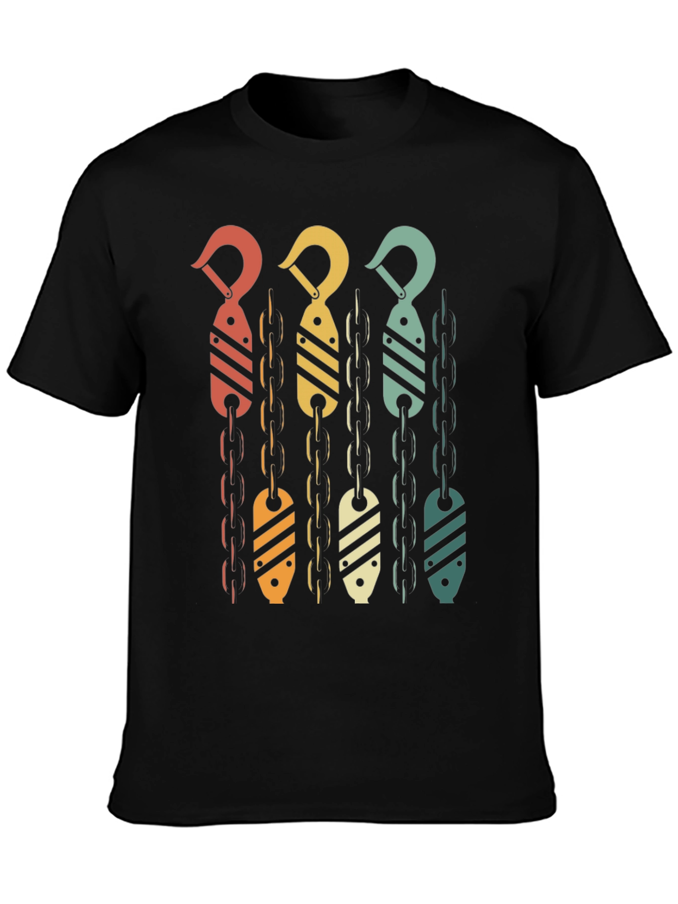 Retro Crane Hook T-Shirt - Vintage Style