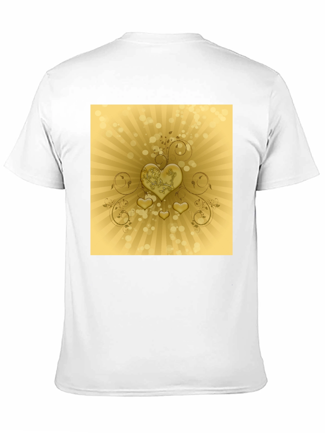 Golden Hearts T-Shirt - Stylish Graphic Tee