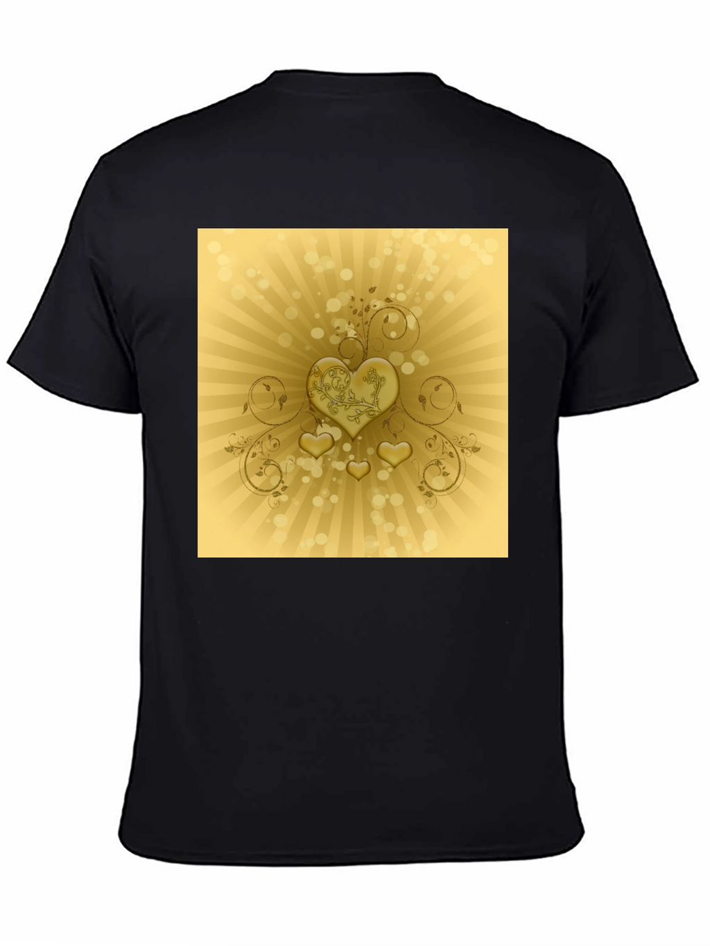 Golden Hearts T-Shirt - Stylish Graphic Tee