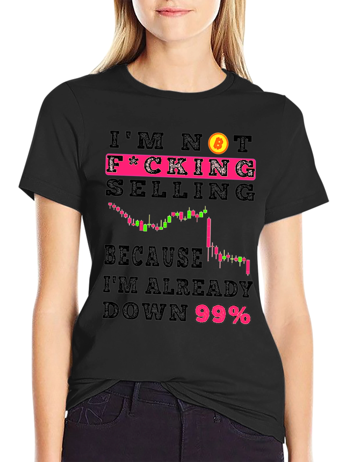 Bitcoin Crypto T-Shirt - Im Not Selling Meme