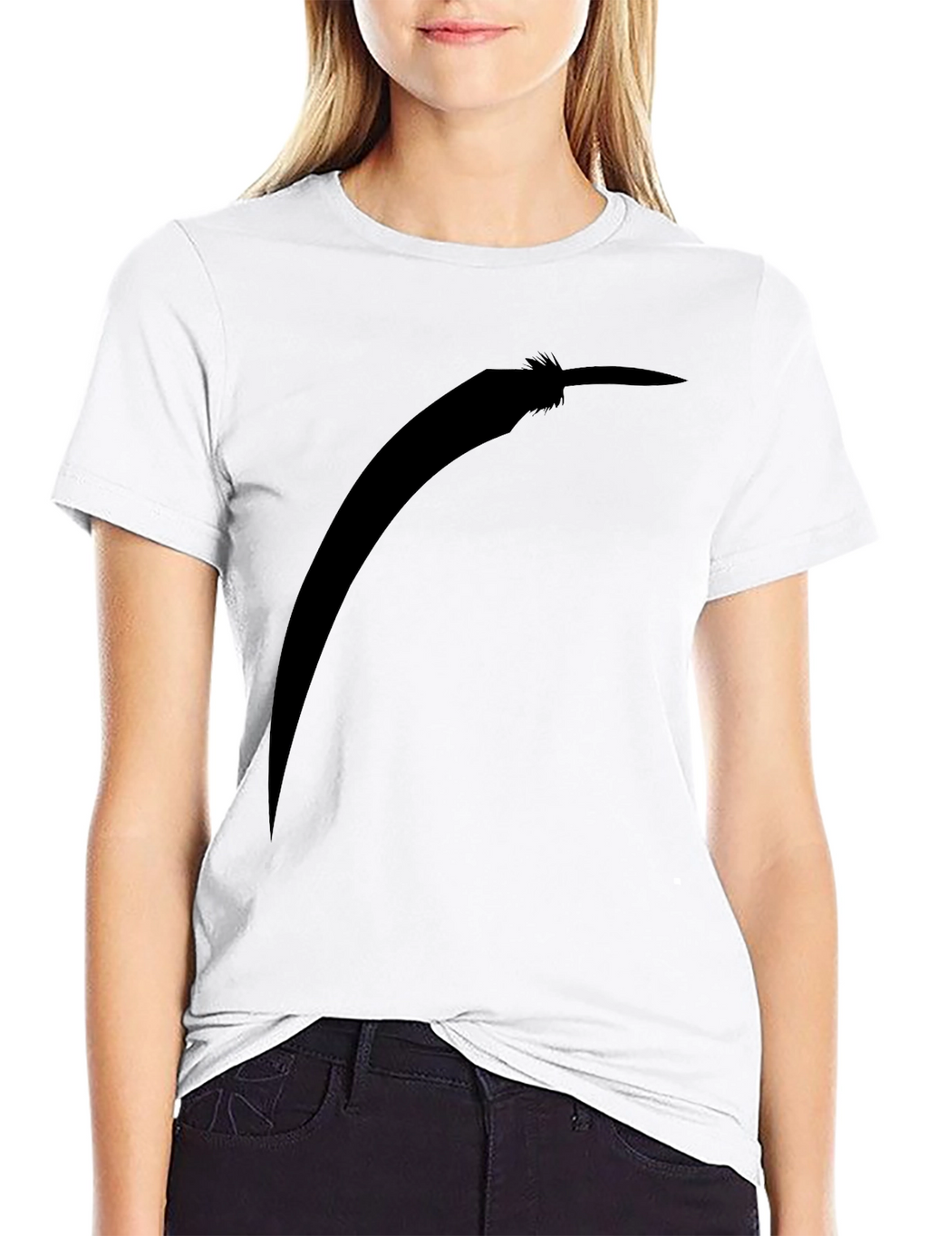 Black T-Shirt with Pepper Silhouette