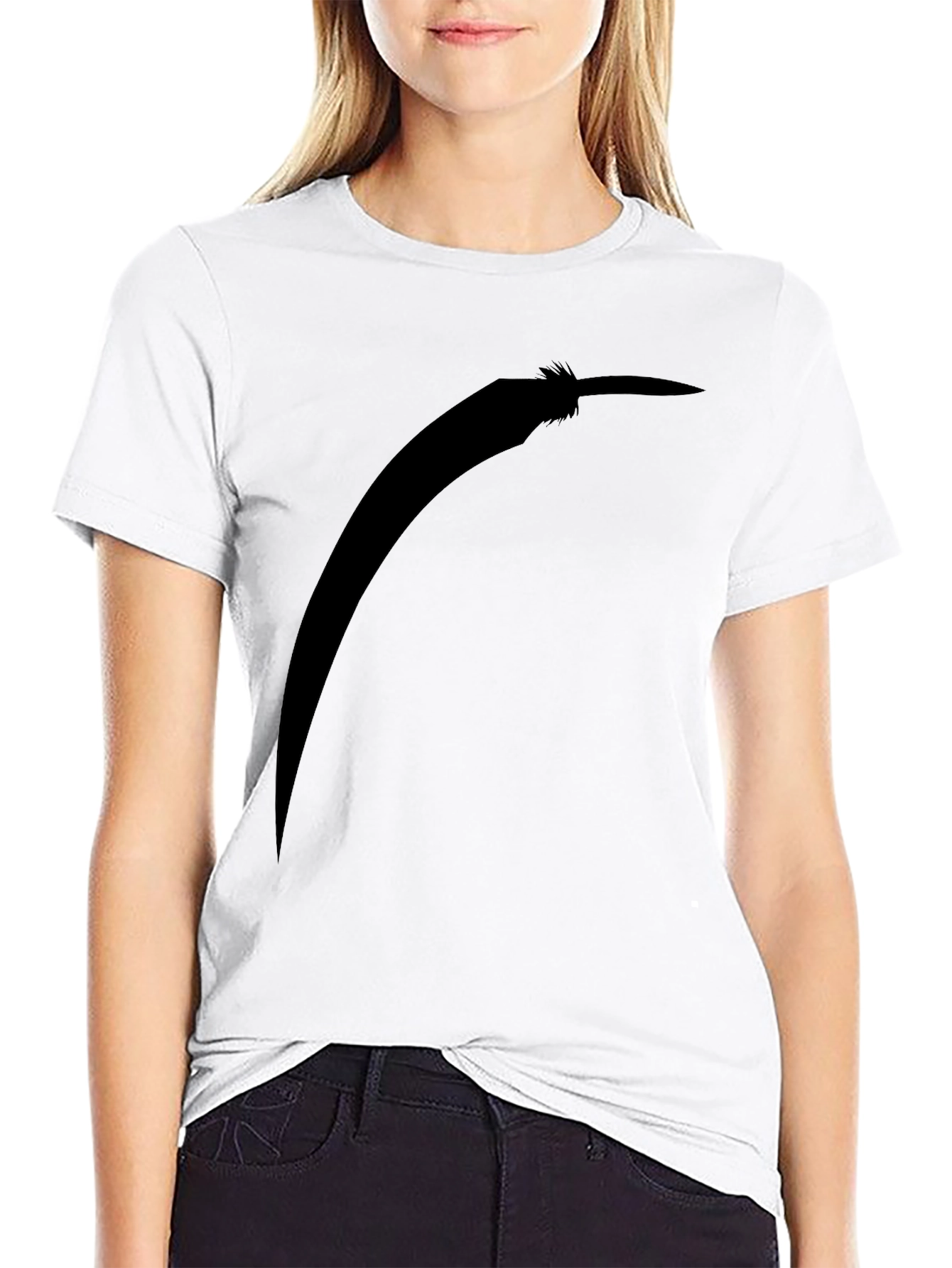 Black T-Shirt with Pepper Silhouette