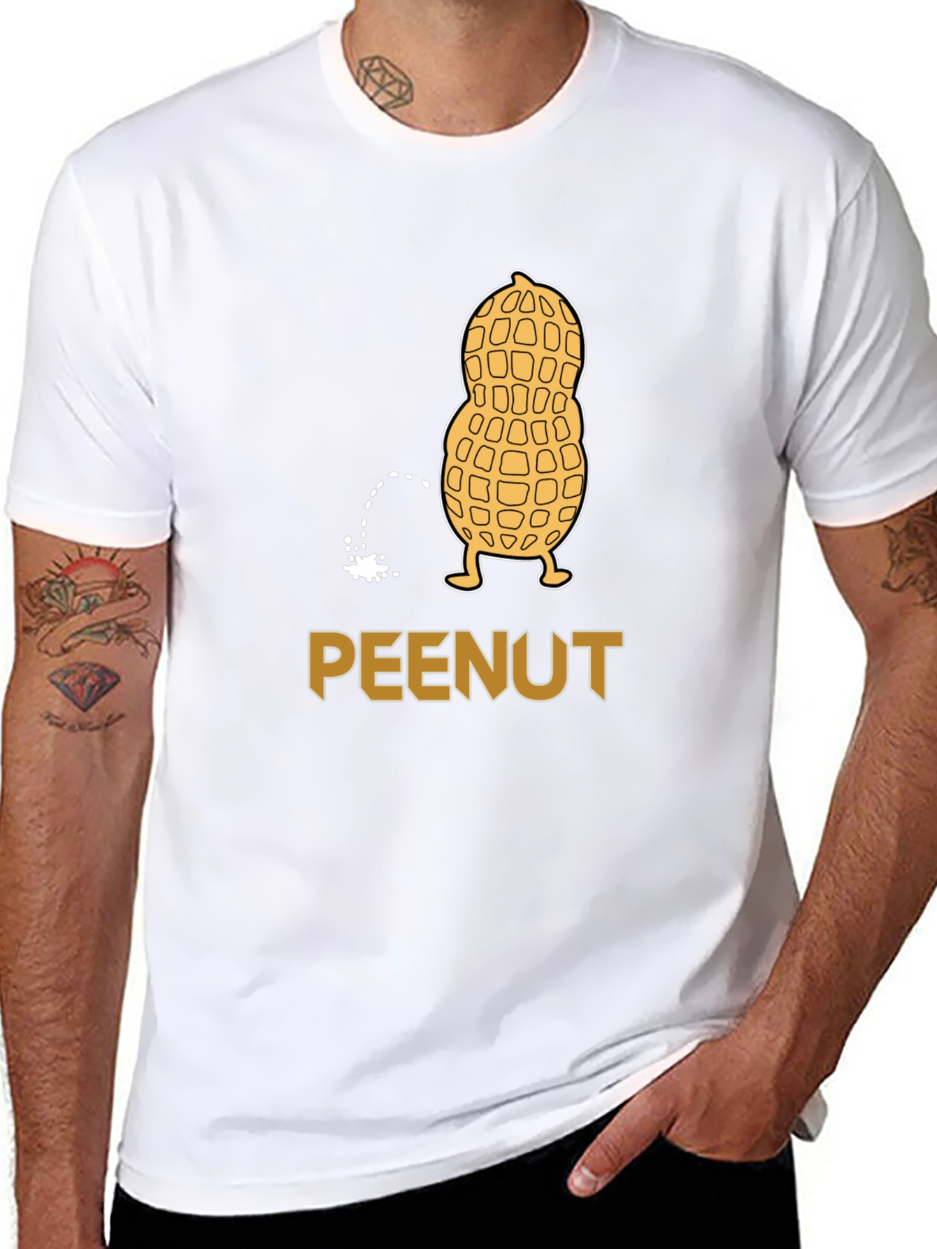 Peenut Humor T-Shirt - Funny Graphic Tee