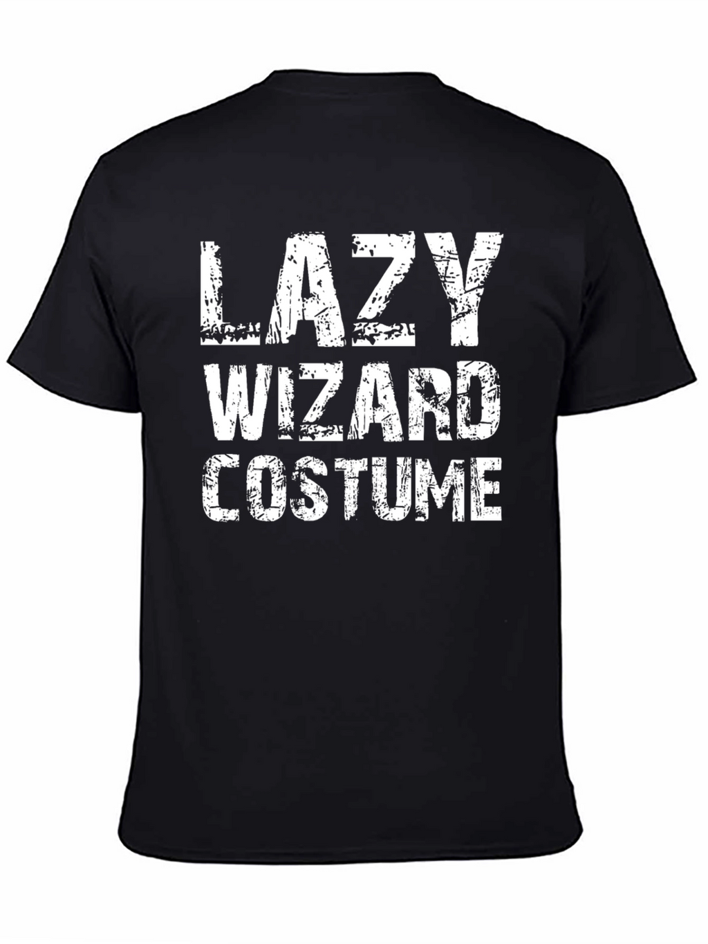 Lazy Wizard Costume Graphic Tee - Black