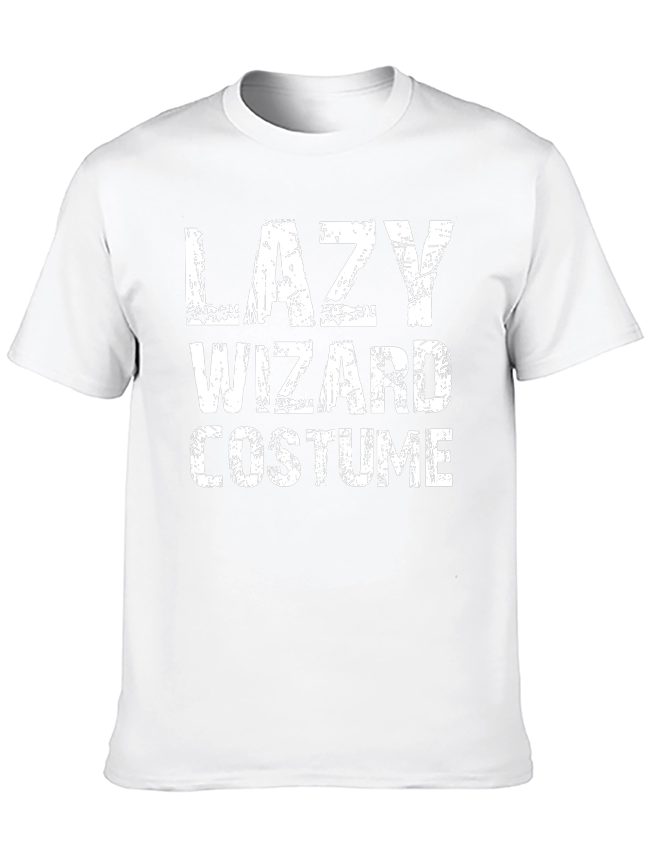 Lazy Wizard Costume Graphic Tee - Black