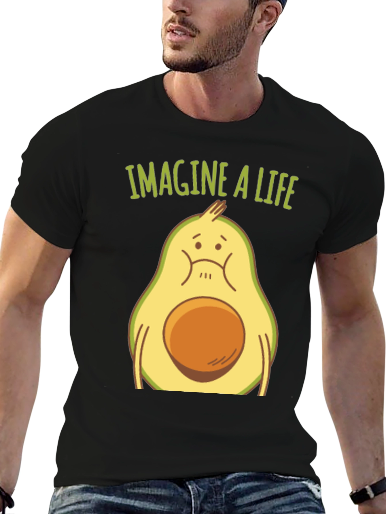 Imagine a Life Avocado Graphic Tee - Unisex