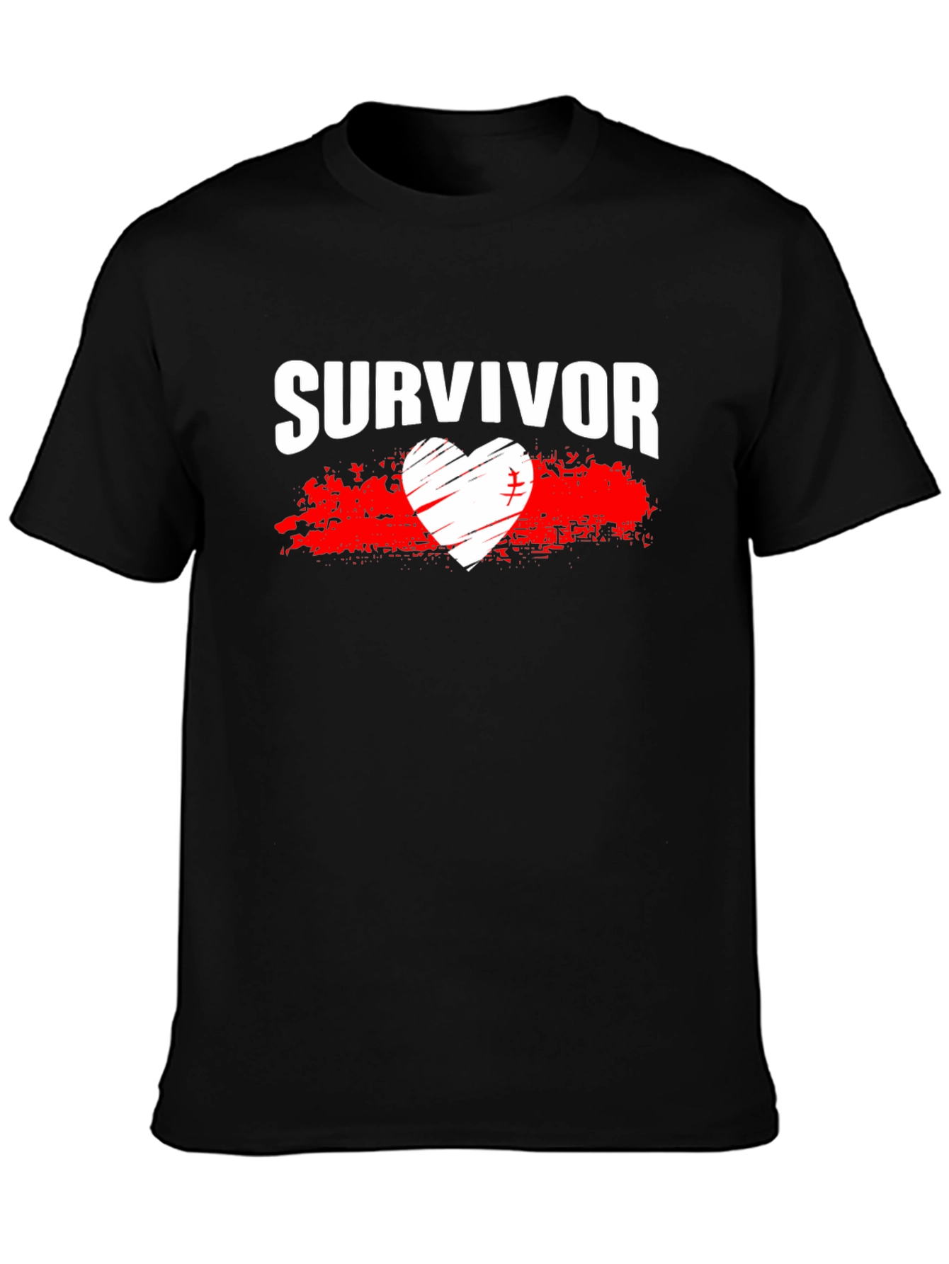 Survivor Heart Graphic T-Shirt