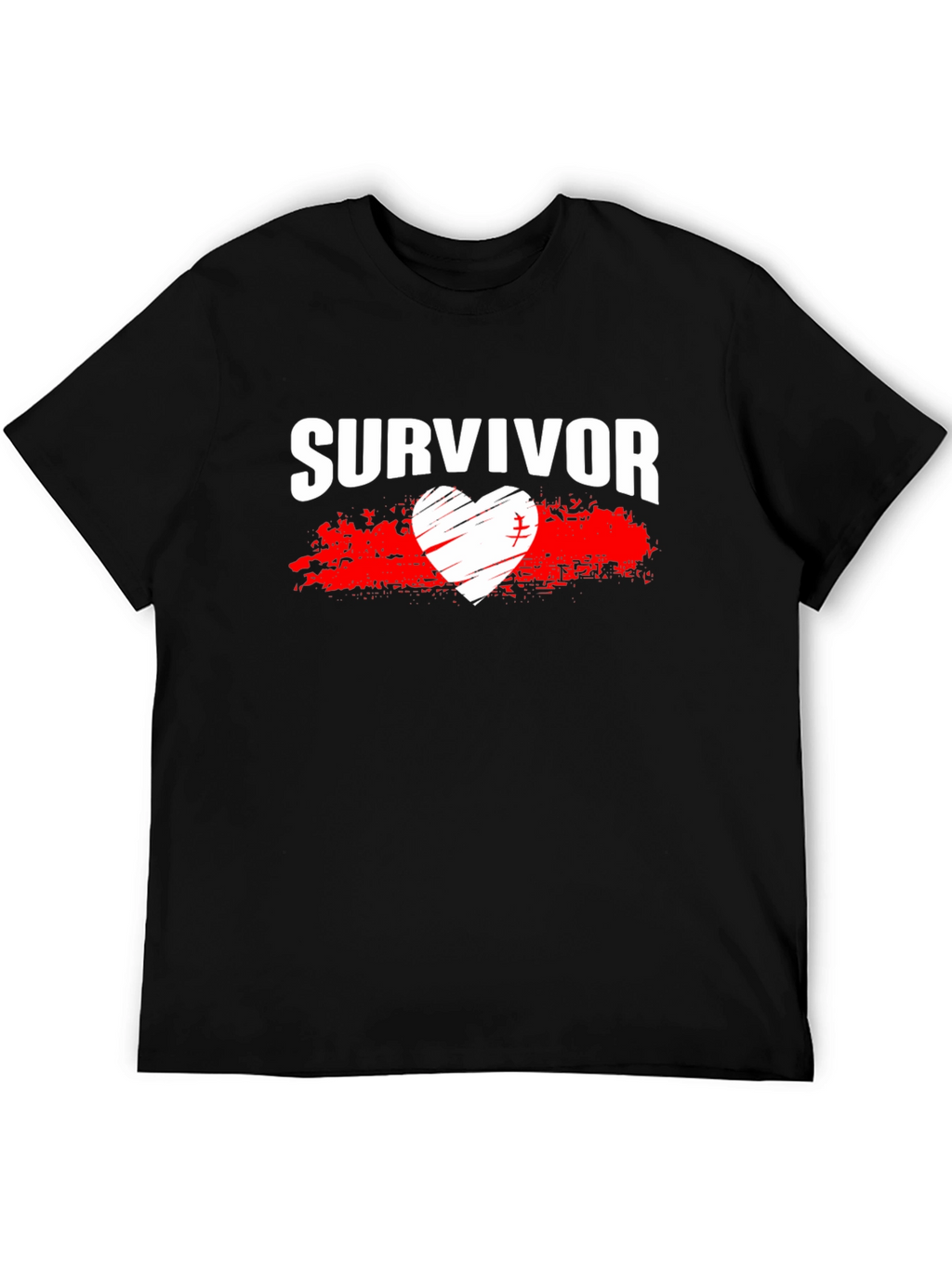 Survivor Heart Graphic T-Shirt