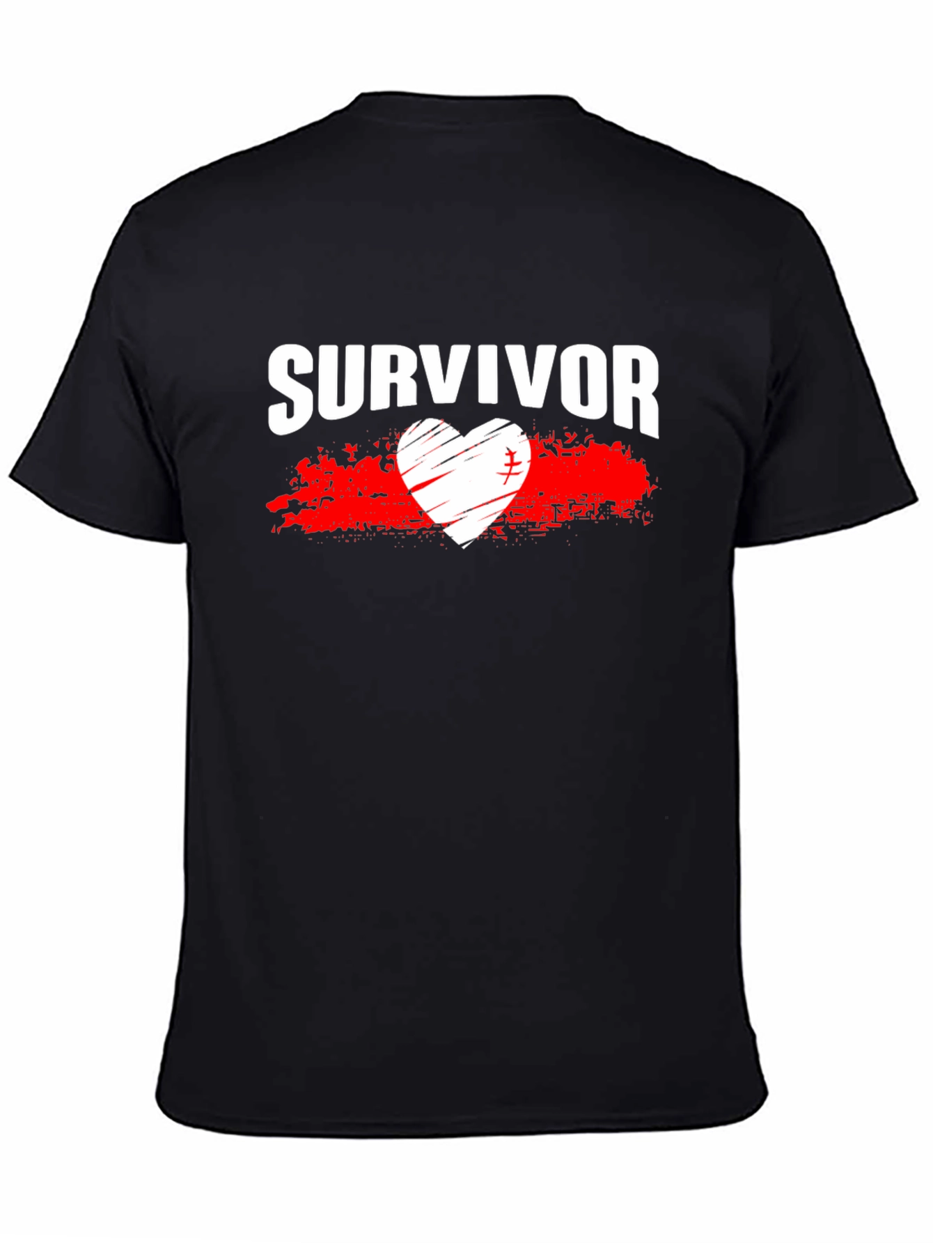 Survivor Heart Graphic T-Shirt