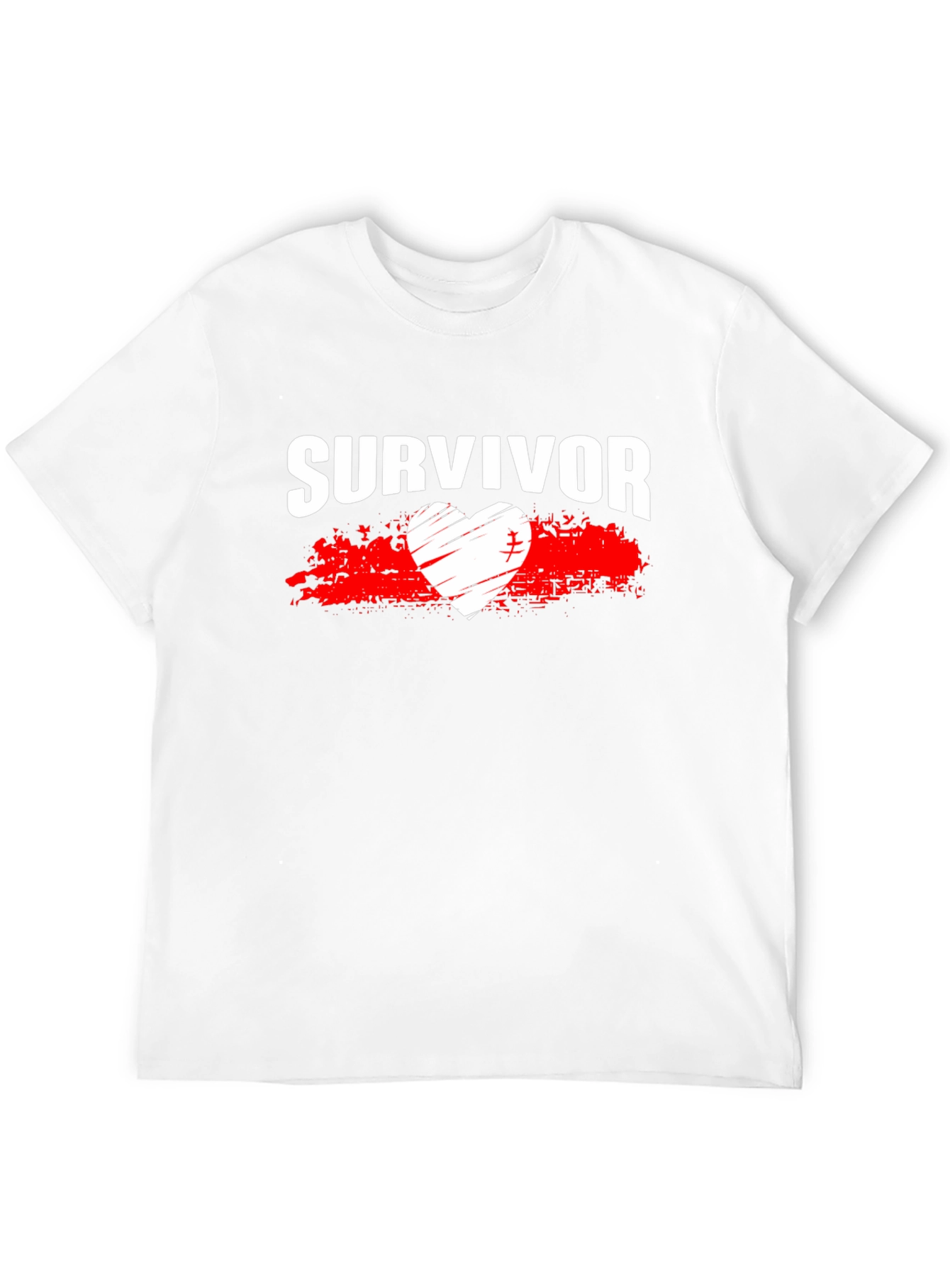 Survivor Heart Graphic T-Shirt