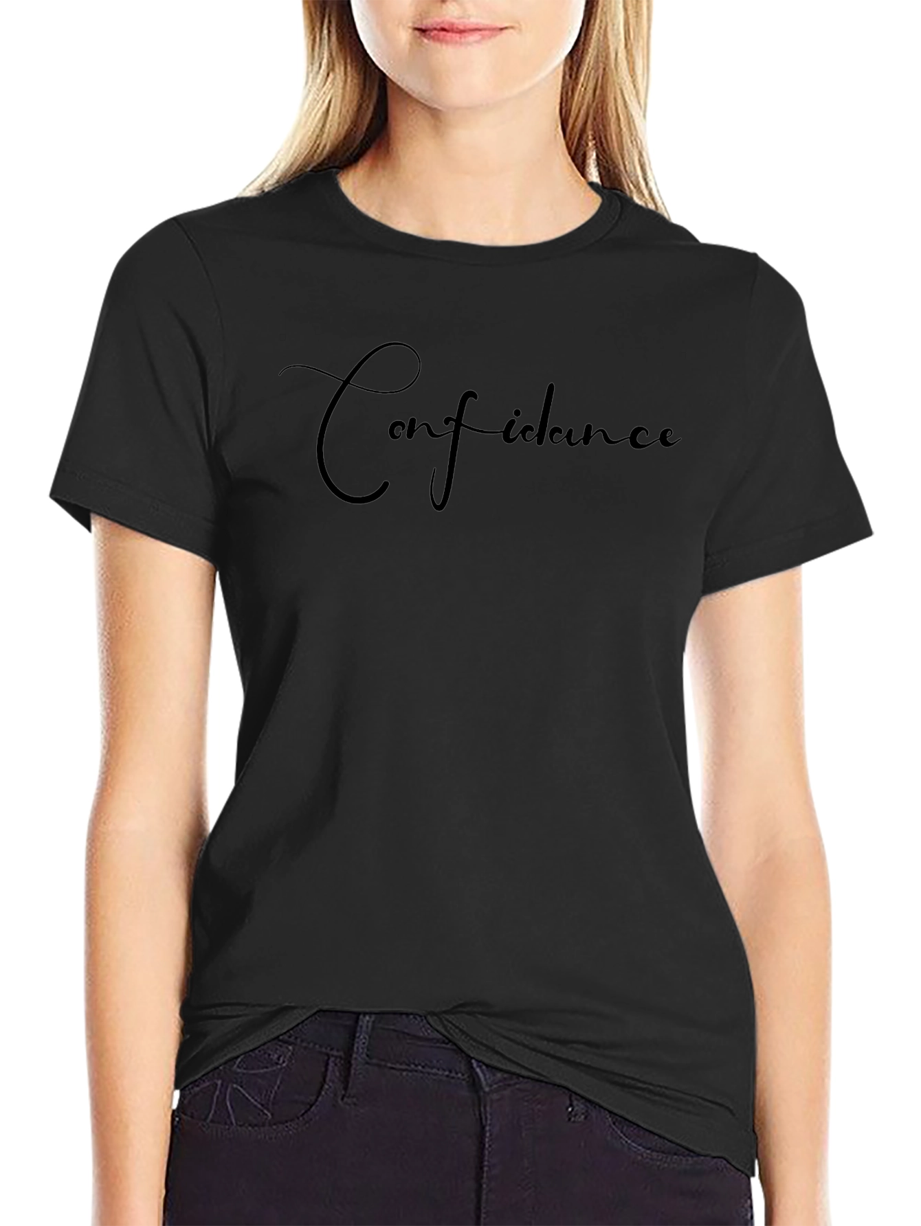 Confidence Black T-Shirt