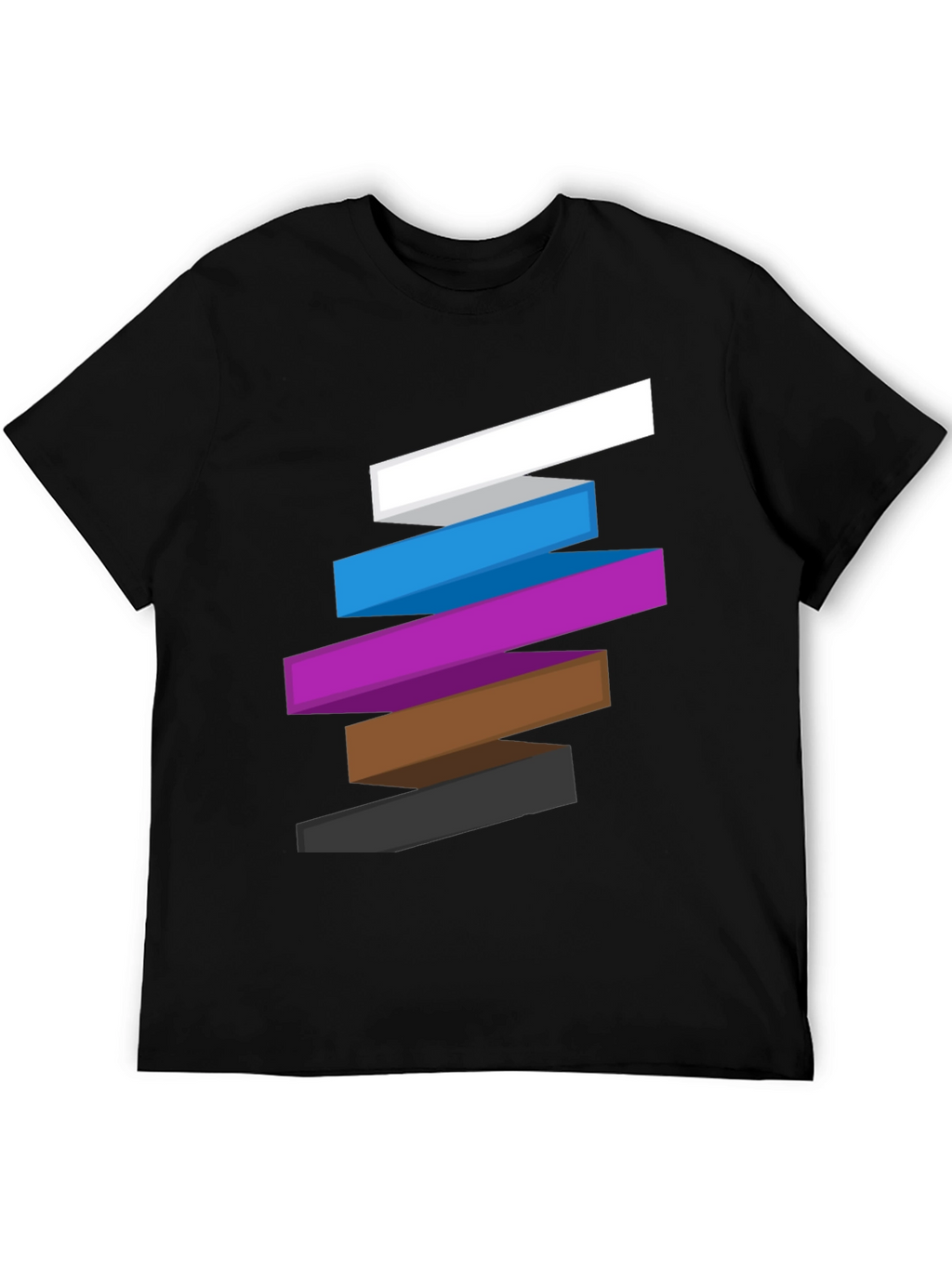 Abstract Block Graphic Tee - Stylish Casual Wear