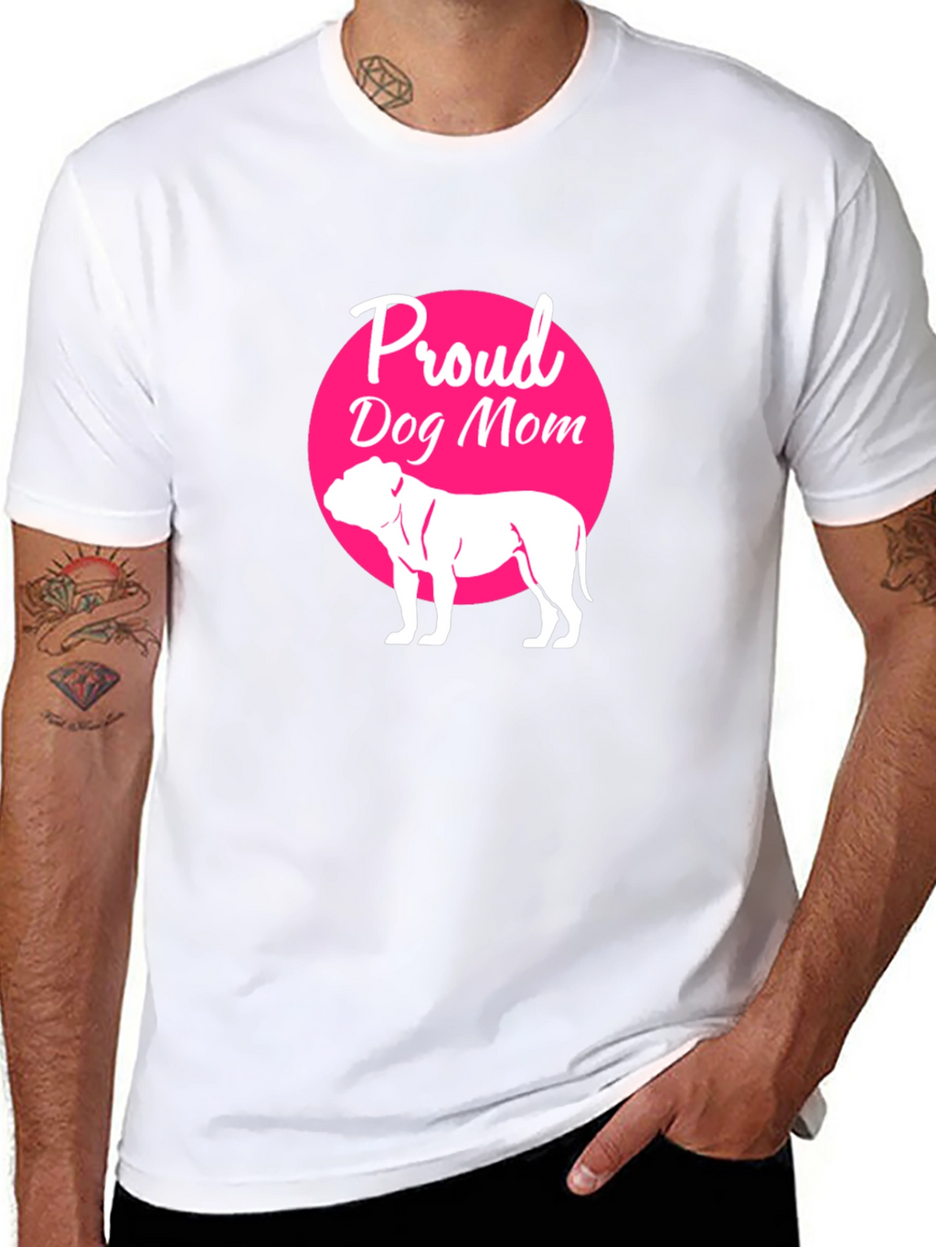 Proud Dog Mom T-Shirt - Black