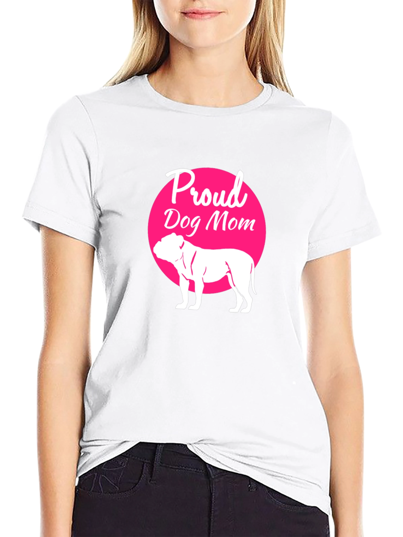 Proud Dog Mom T-Shirt - Black