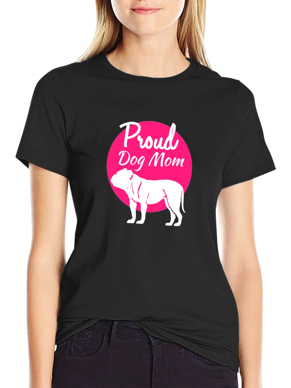 Proud Dog Mom T-Shirt - Black