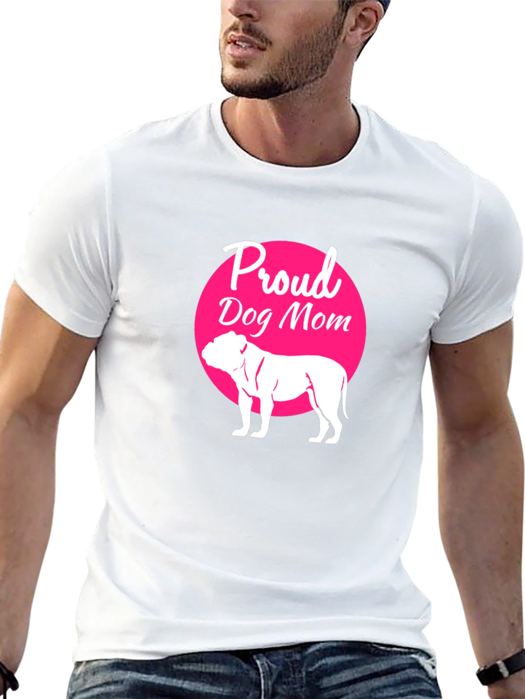 Proud Dog Mom T-Shirt - Black