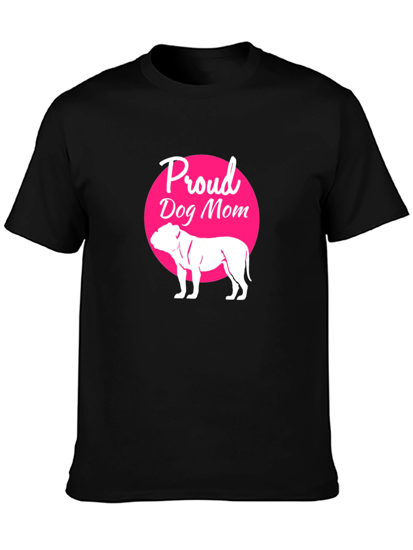Proud Dog Mom T-Shirt - Black