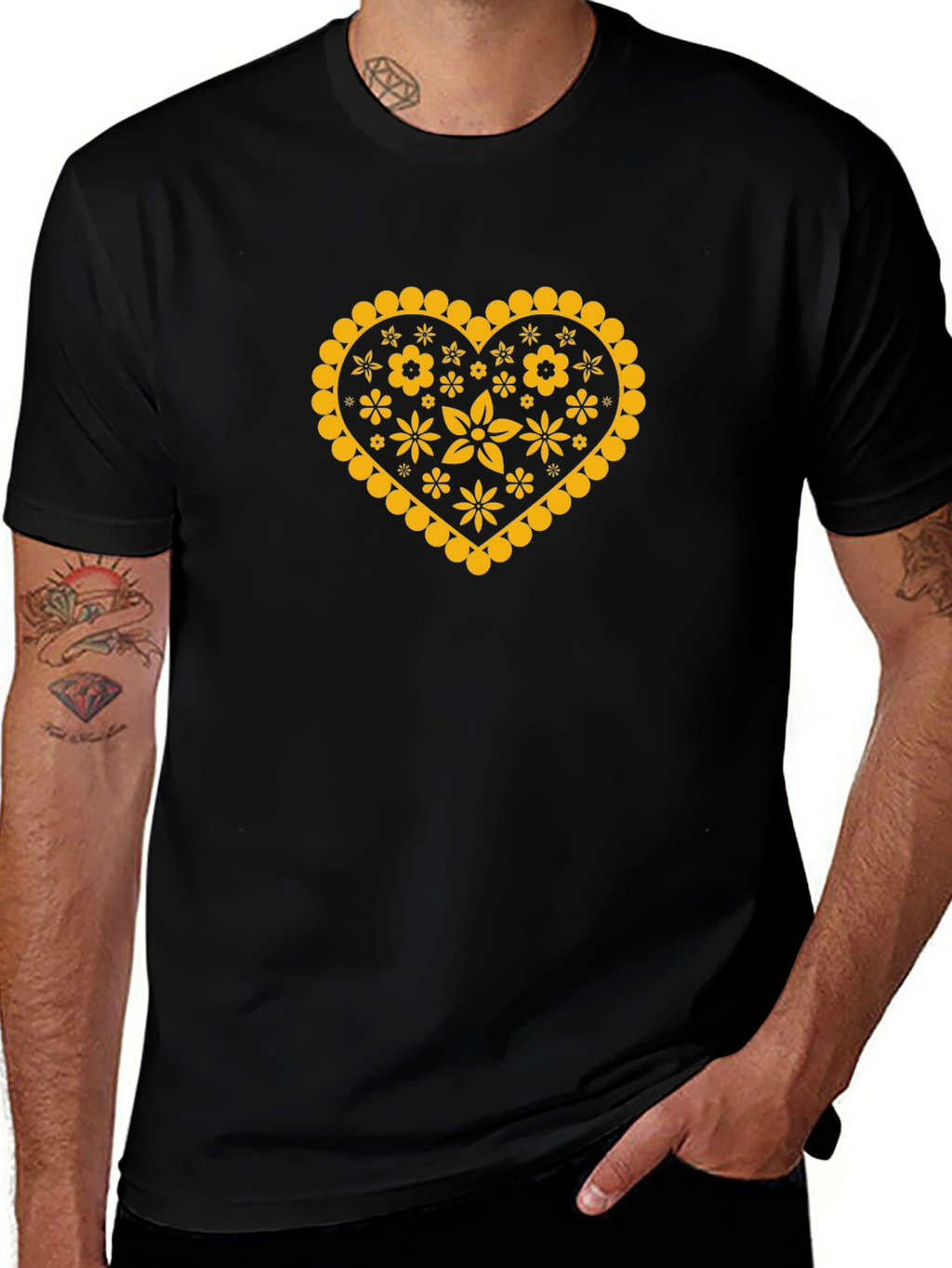 Heart Floral Graphic Tee