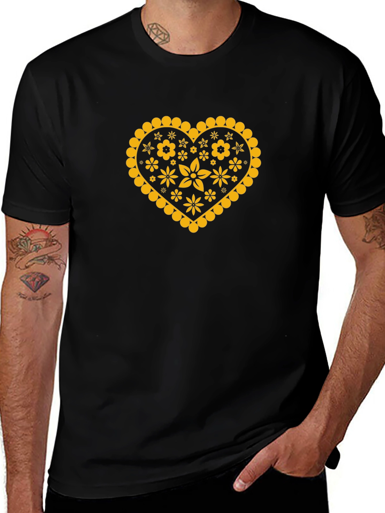 Heart Floral Graphic Tee