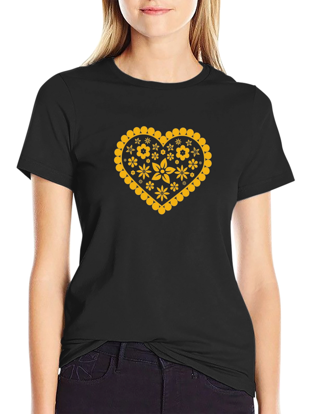 Heart Floral Graphic Tee