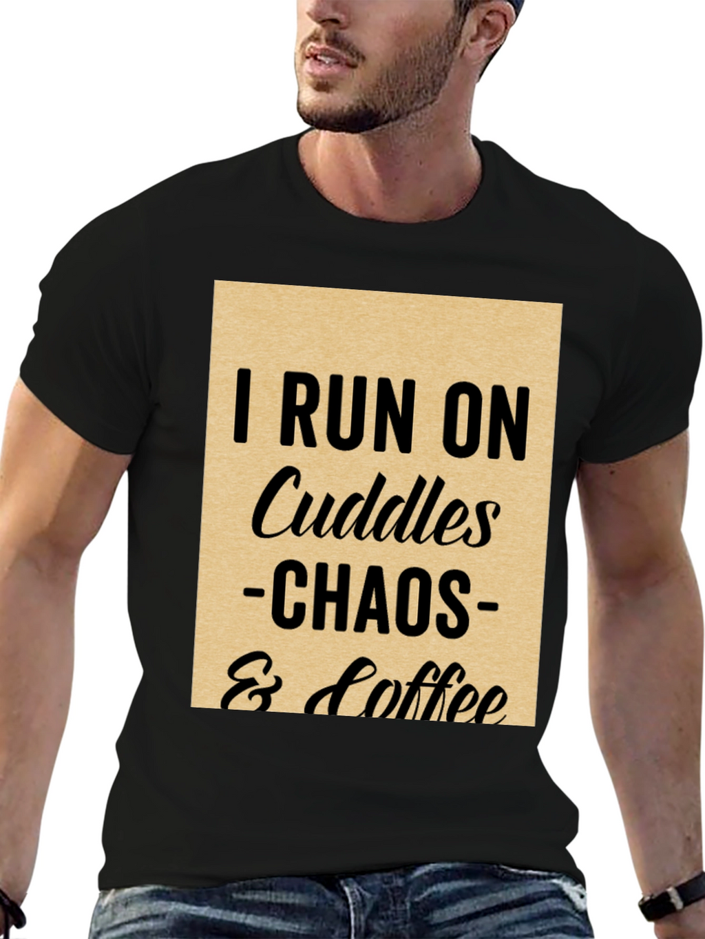 I Run on Cuddles Chaos & Coffee T-Shirt