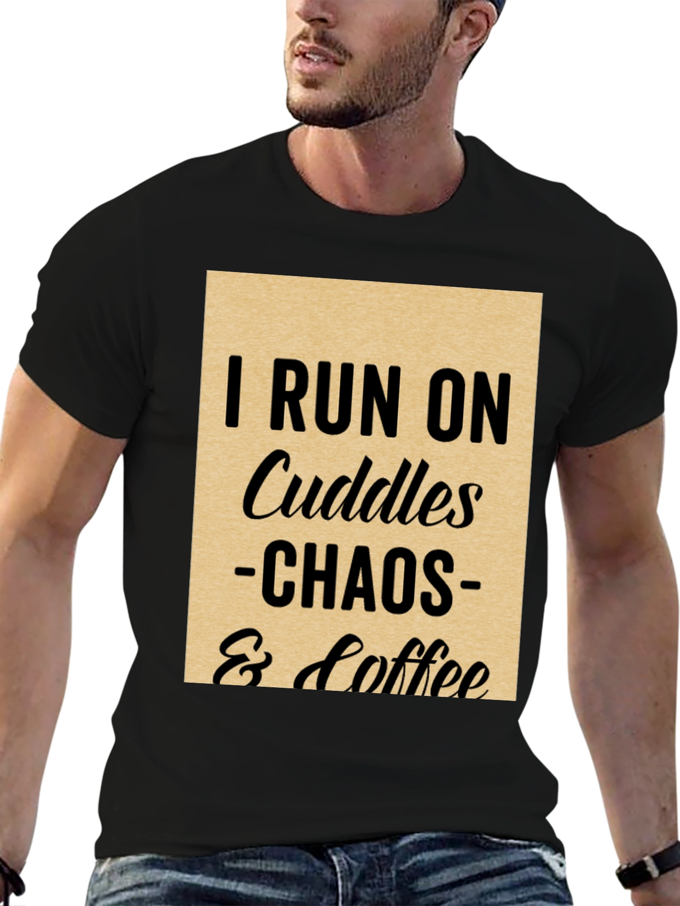 I Run on Cuddles Chaos & Coffee T-Shirt