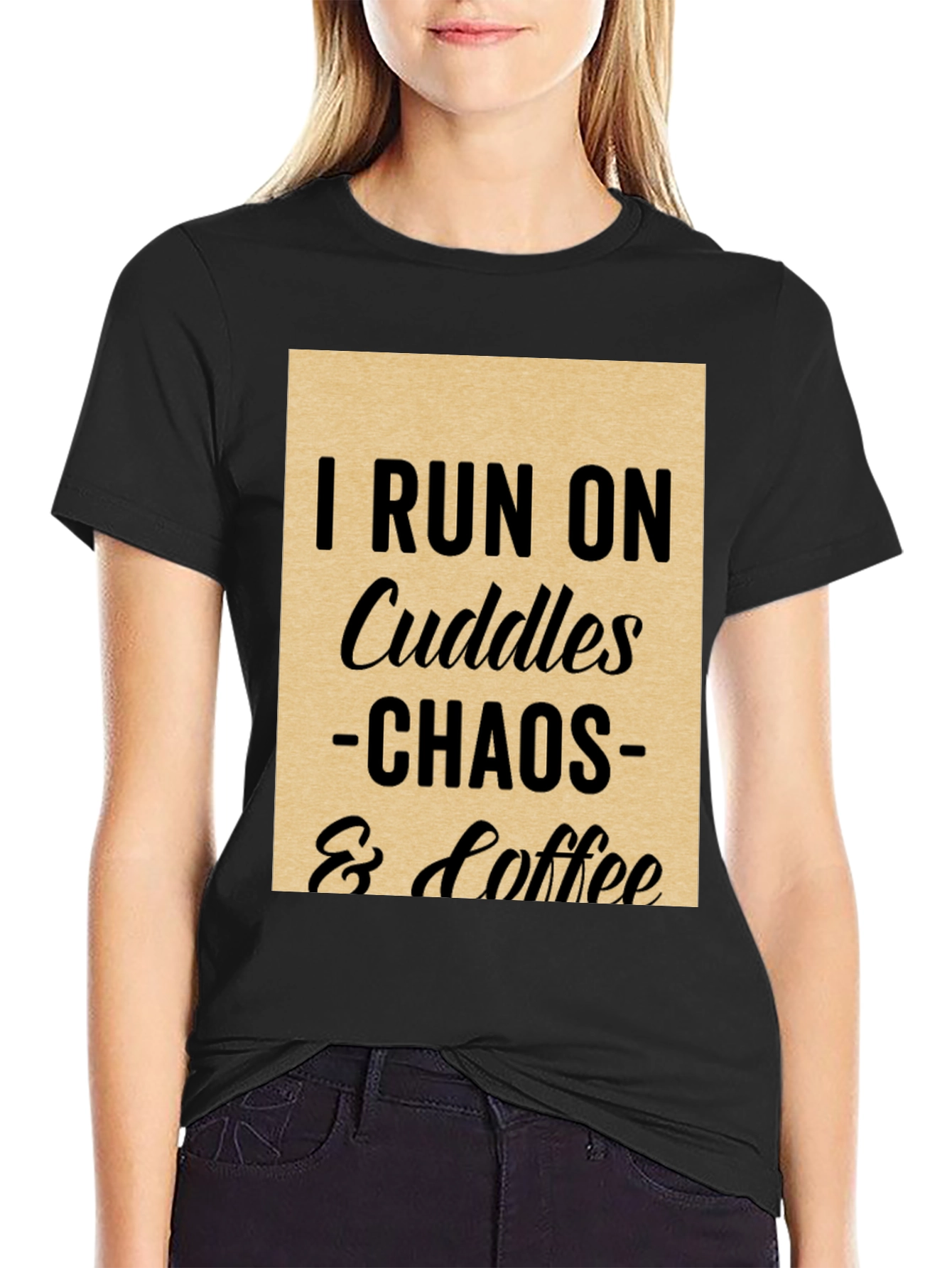 I Run on Cuddles Chaos & Coffee T-Shirt
